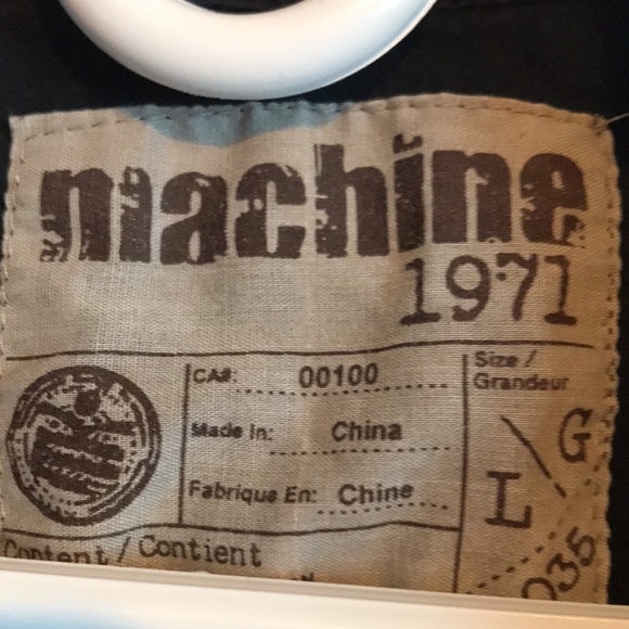 Mens MACHINE Graphic button up - Picture 3 of 6